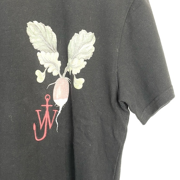 JW Anderson Black Printed Veggie Logo T-Shirt - Picture 5 of 11